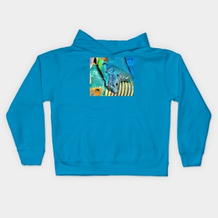 COOL WORK on a HOT DAY Kids Hoodie